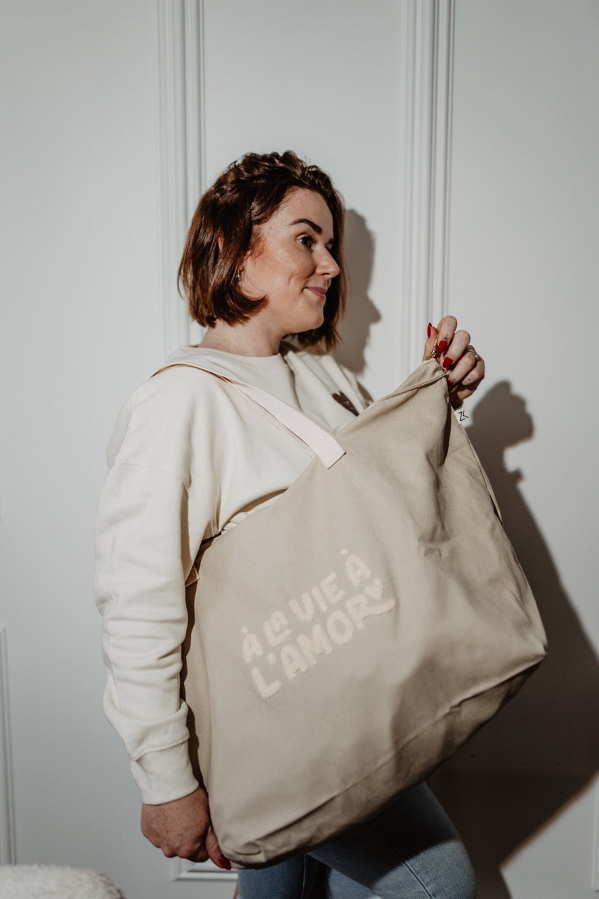 Sac cabas XL - À la vie à l'amor